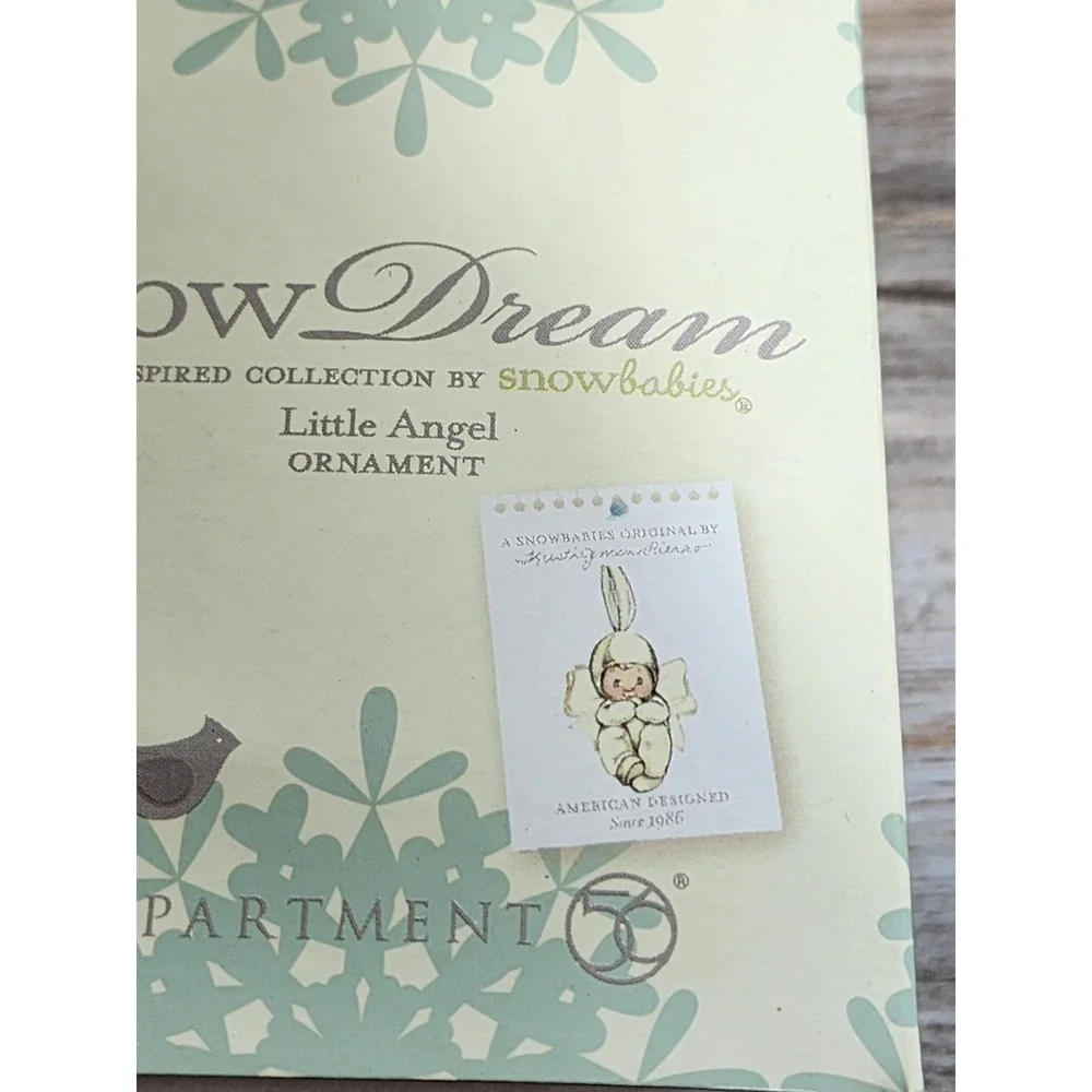 Dept 56 Snowbabies Snow Dream Porcelain Little Angel Ornament Enesco 2011